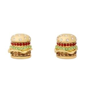 Kate Spade New York Authentic Fast Food Burger Studs Earrings New